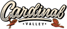 Logo with 'Cardinal Valley' text and two cardinals on a white background